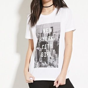 Forever 21 New York City Girl Graphic Tee